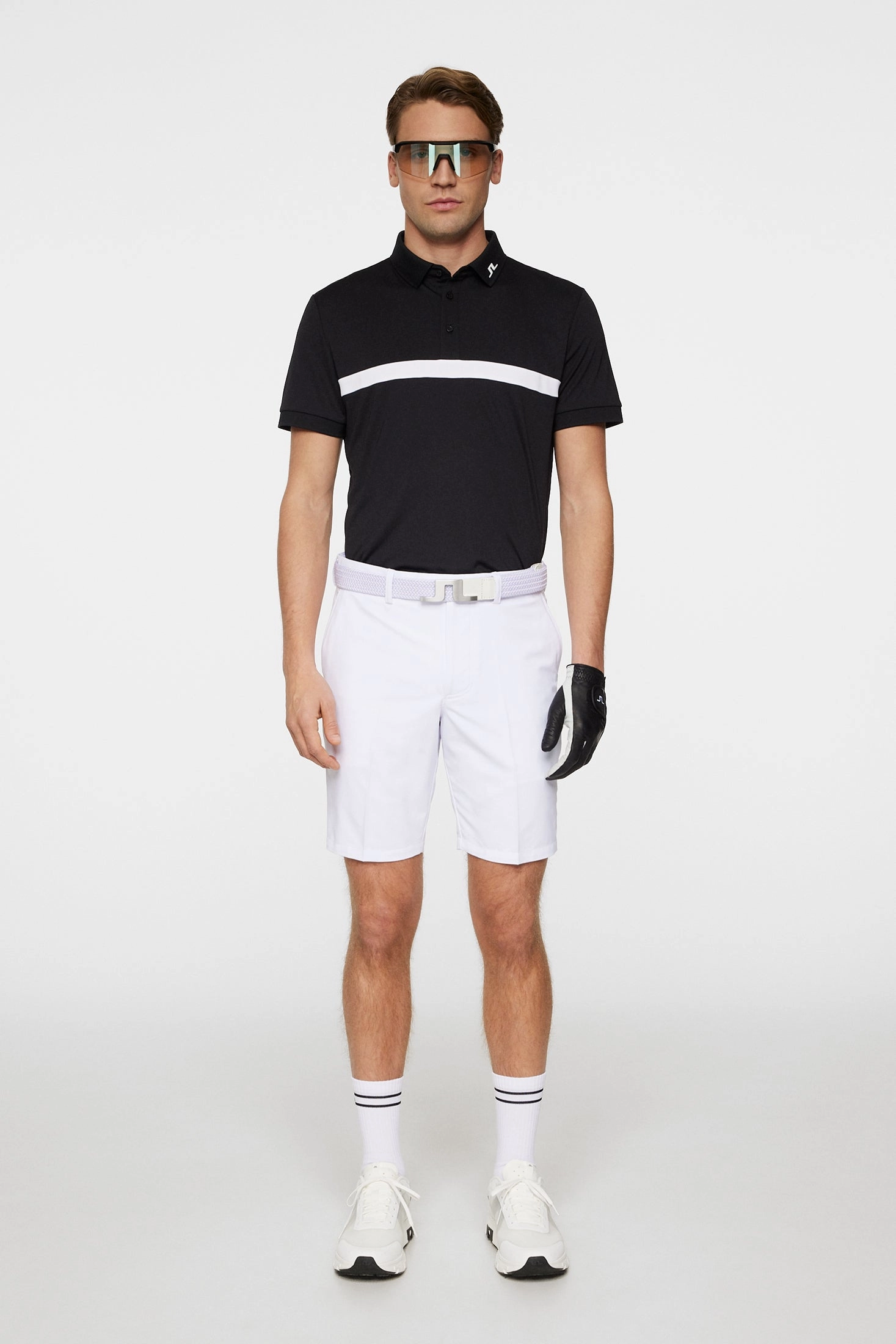 J.Lindeberg Mens Reg Fit JEFF Polo - BLACK J.Lindeberg Men's Apparel