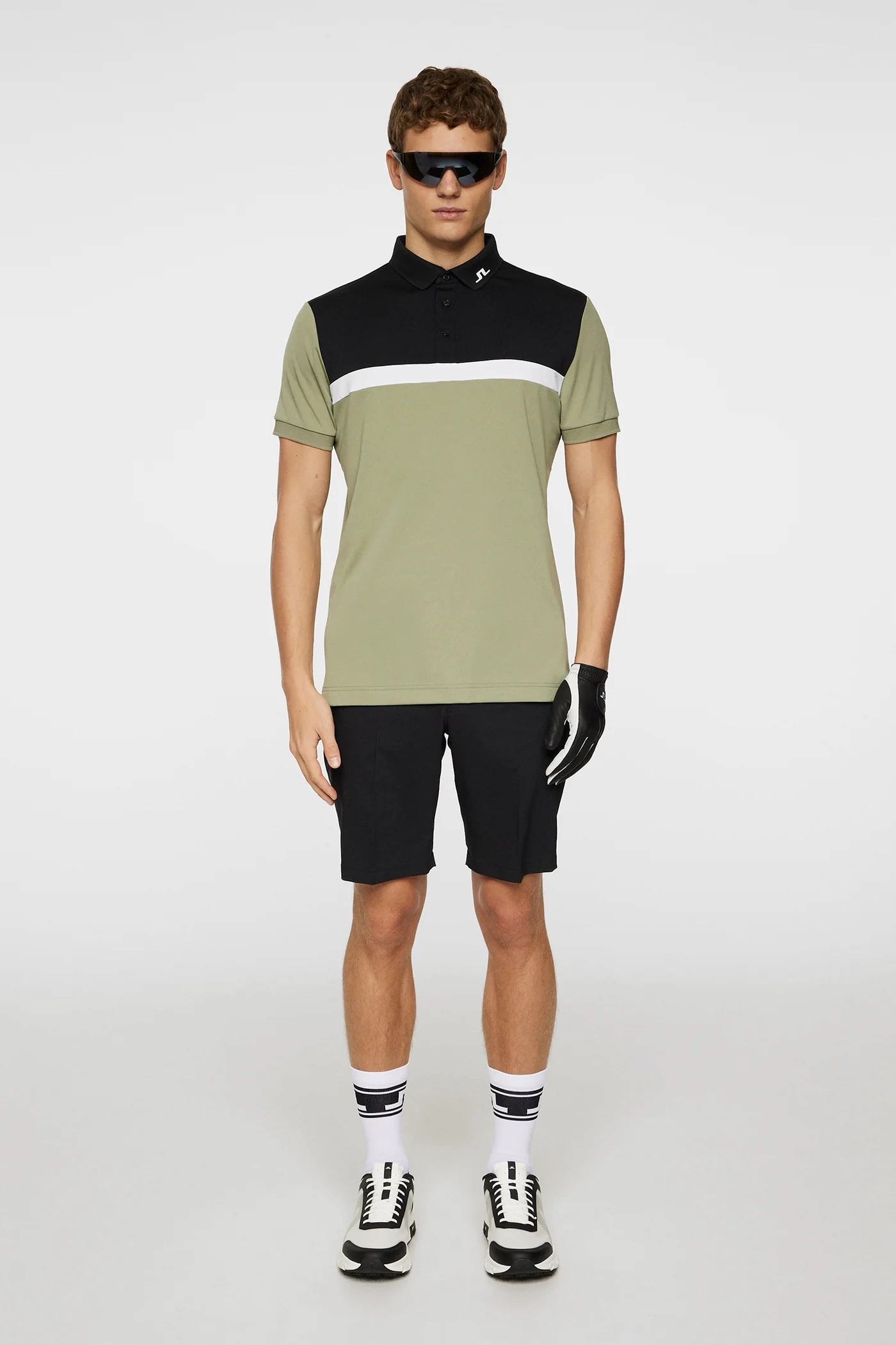 J.Lindeberg Mens Reg Fit JEFF Polo - OIL GREEN J.Lindeberg Men's Apparel
