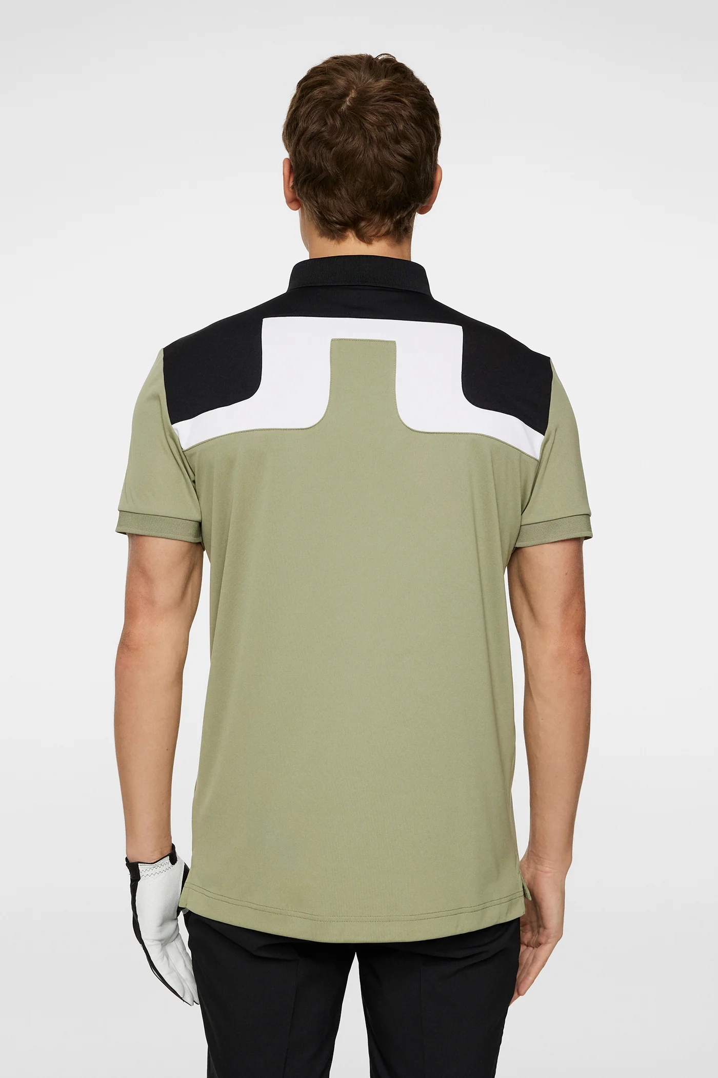 J.Lindeberg Mens Reg Fit JEFF Polo - OIL GREEN J.Lindeberg Men's Apparel