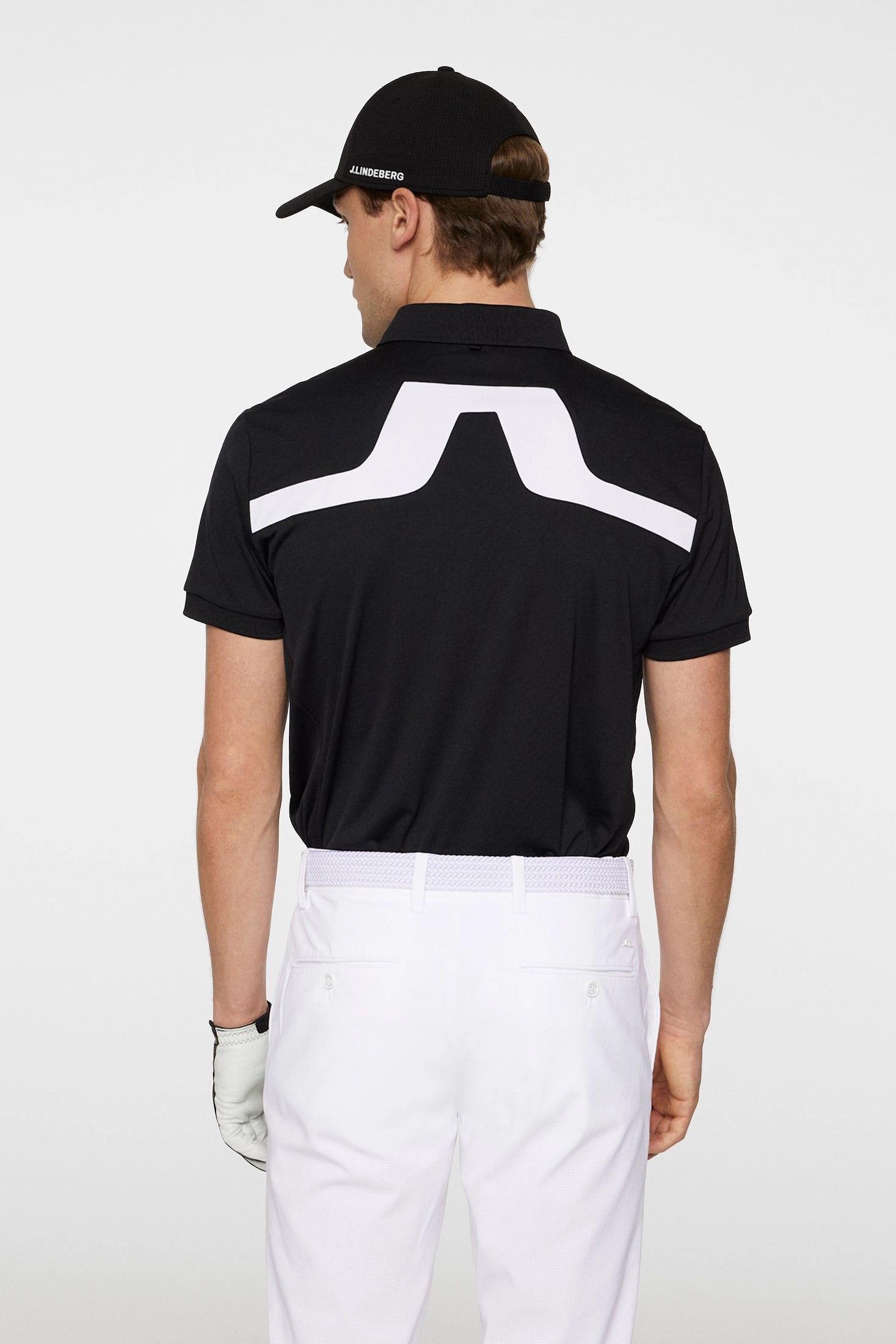 J.Lindeberg Mens Reg Fit KV Polo - BLACK J.Lindeberg Men's Apparel