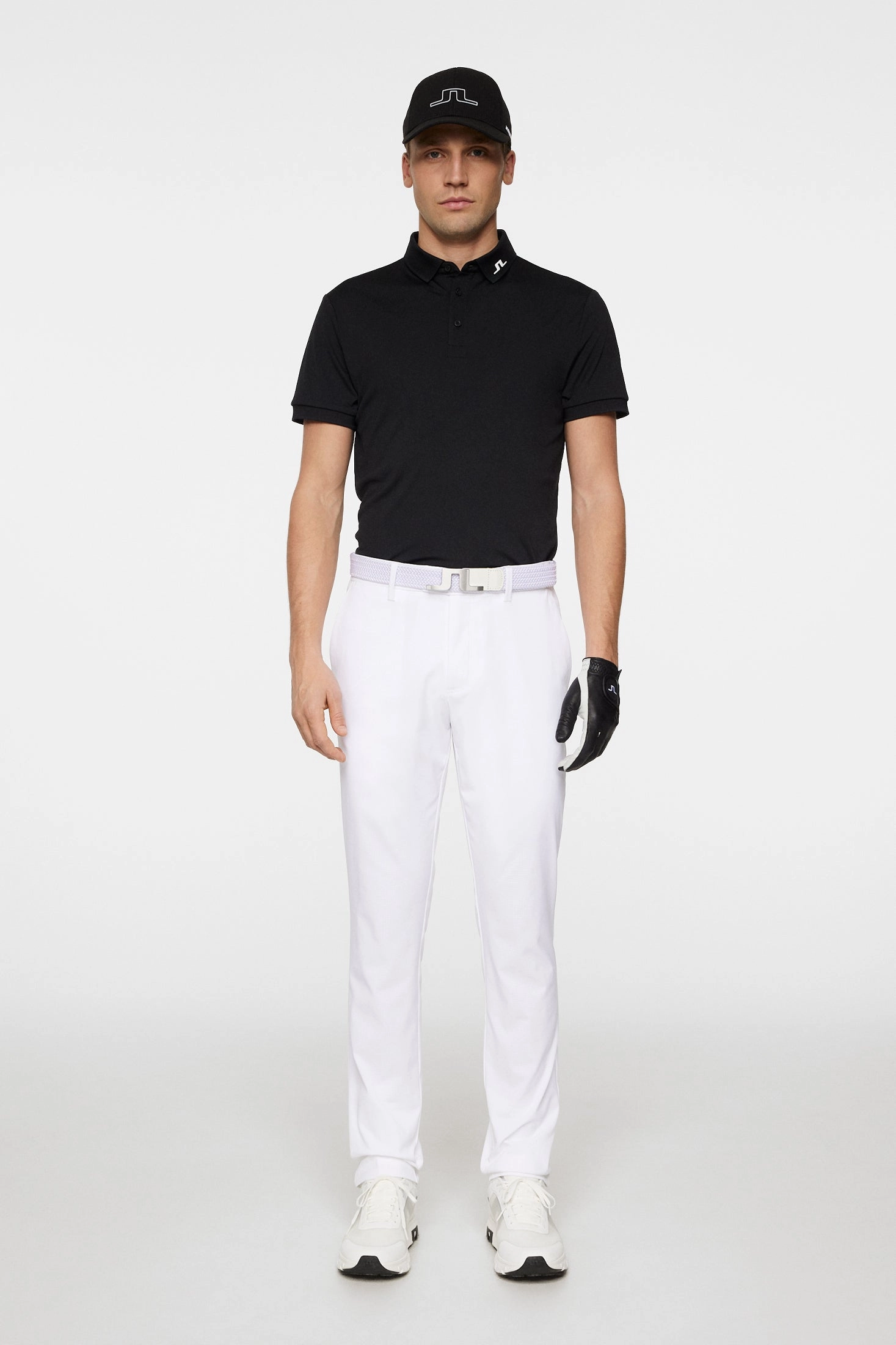 J.Lindeberg Mens Reg Fit KV Polo - BLACK J.Lindeberg Men's Apparel