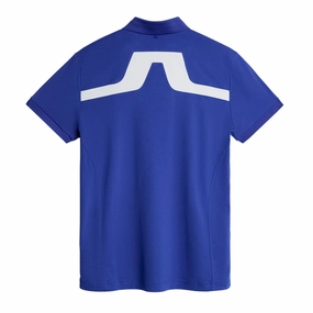 J.Lindeberg Mens Reg Fit KV Polo - CLEMATIS BLUE J.Lindeberg men's golf clothing