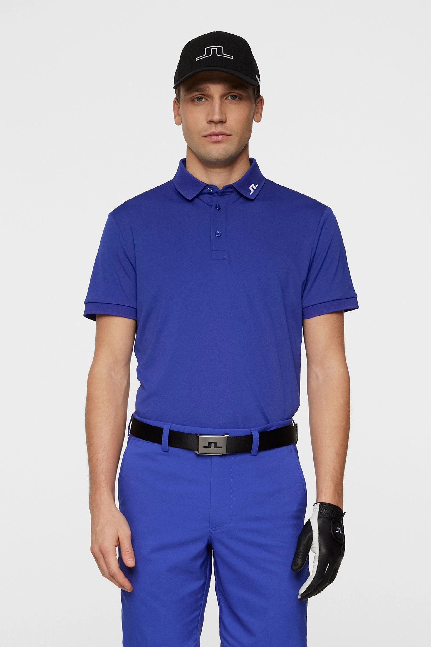 J.Lindeberg Mens Reg Fit KV Polo - CLEMATIS BLUE J.Lindeberg Men's Apparel
