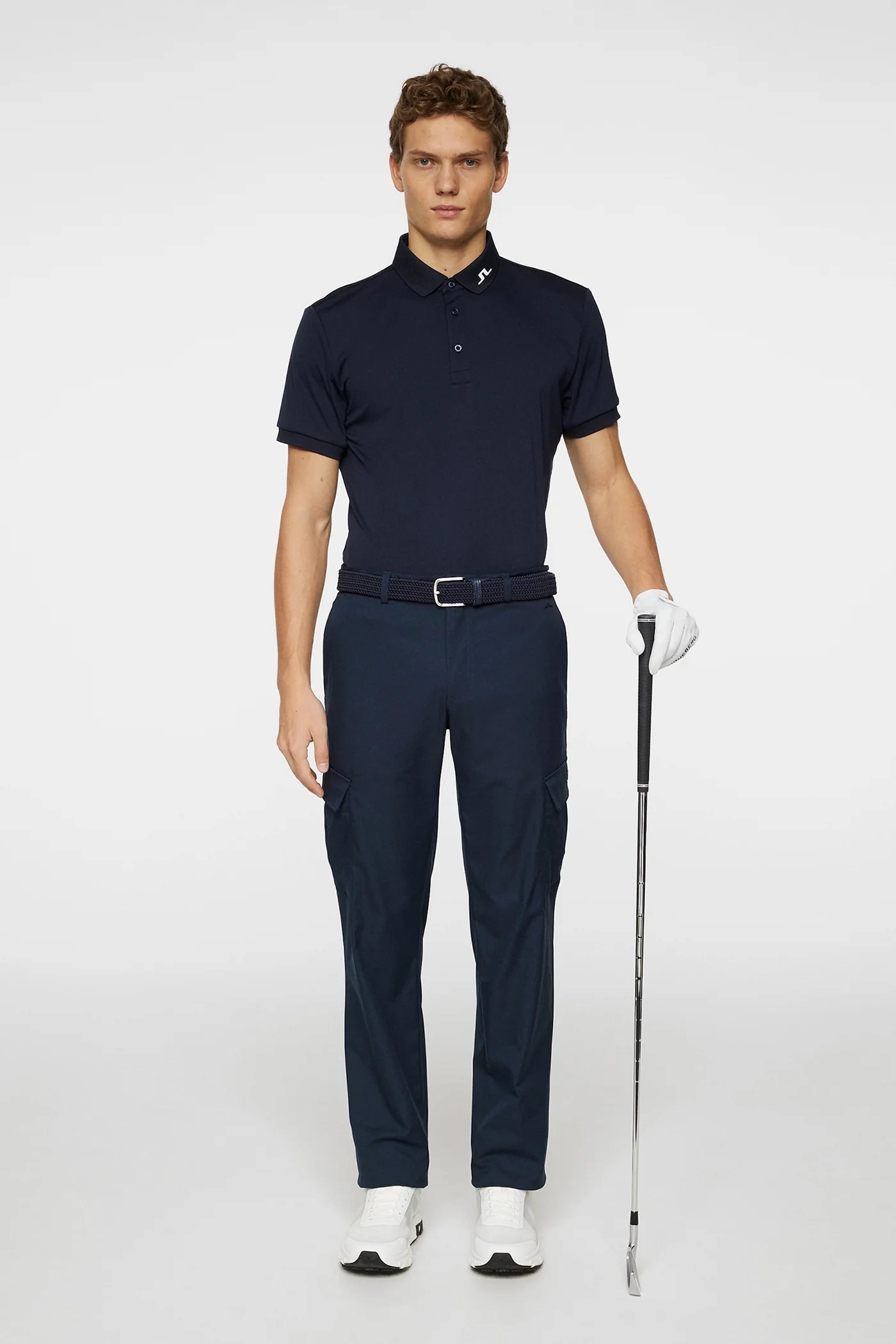 J.Lindeberg Mens Reg Fit KV Polo - JL NAVY J.Lindeberg Men's Apparel