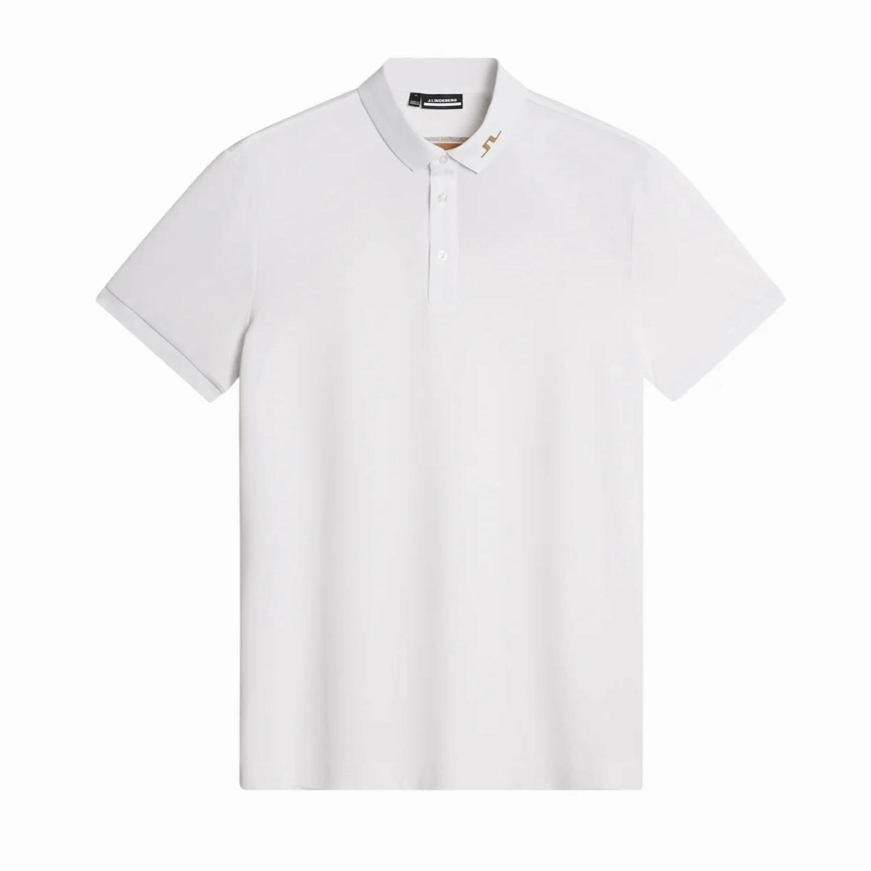 J.Lindeberg Mens Reg Fit KV Polo - WHITE J.Lindeberg Men's Apparel