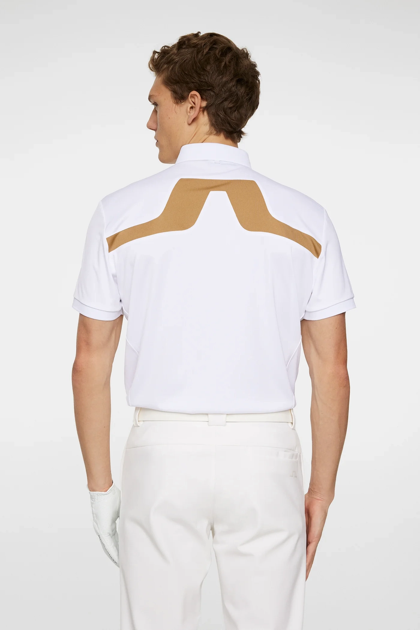 J.Lindeberg Mens Reg Fit KV Polo - WHITE J.Lindeberg Men's Apparel