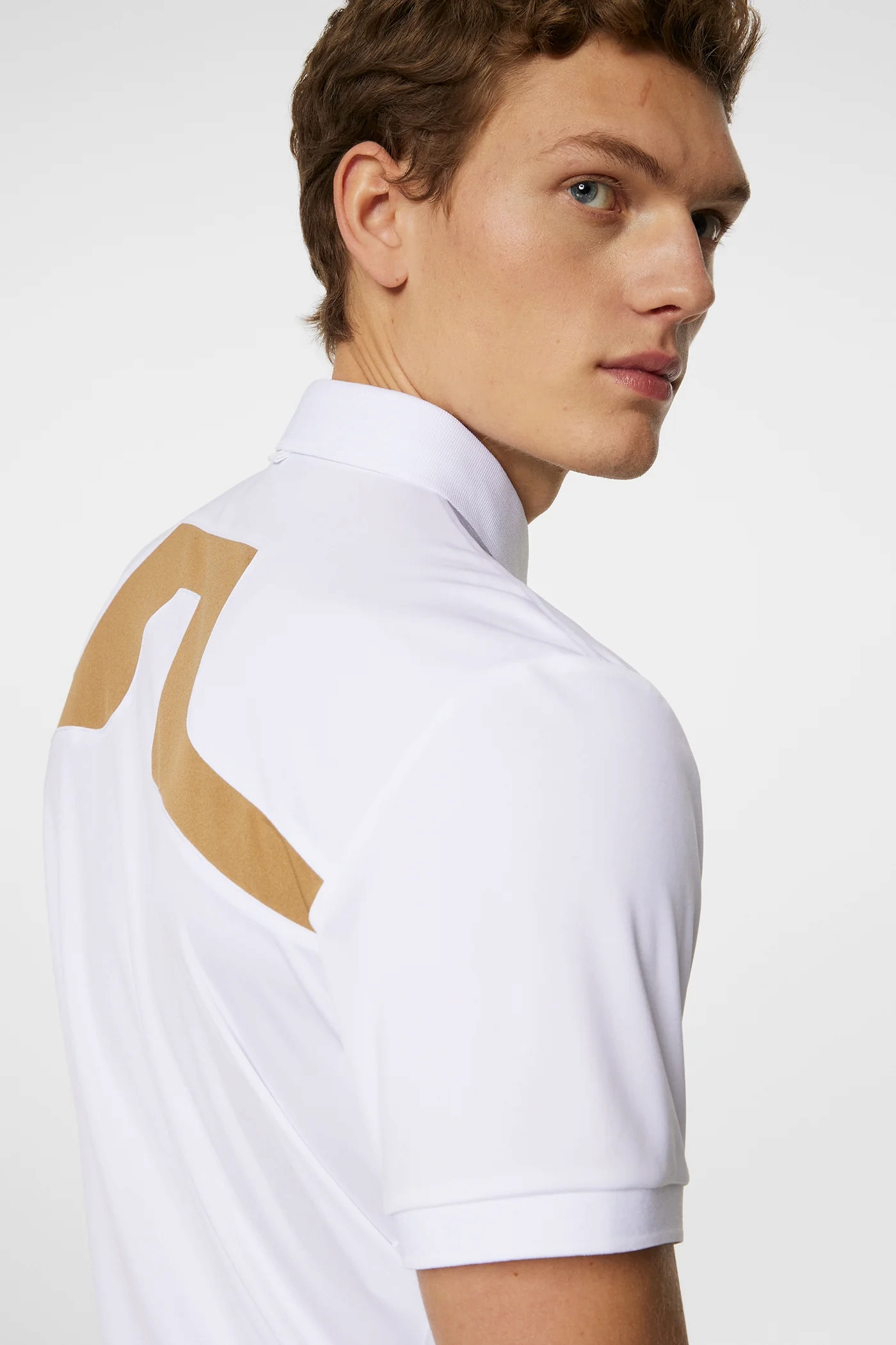 J.Lindeberg Mens Reg Fit KV Polo - WHITE J.Lindeberg Men's Apparel