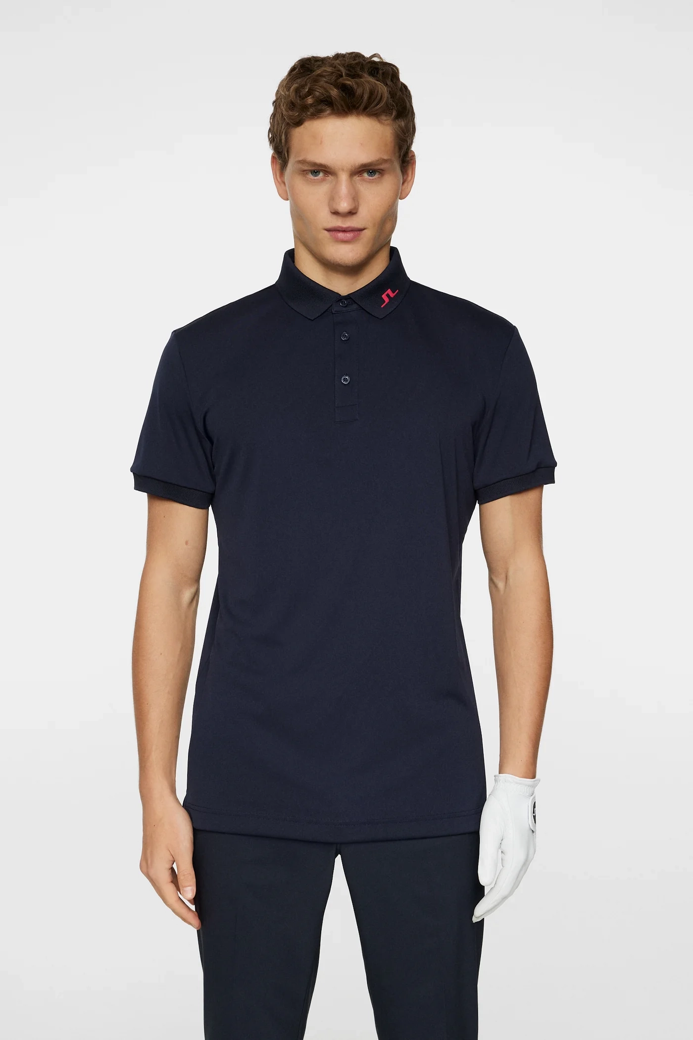 J.Lindeberg Mens Reg Fit KV Print Polo - TOUR GEO NAVY J.Lindeberg Men's Apparel