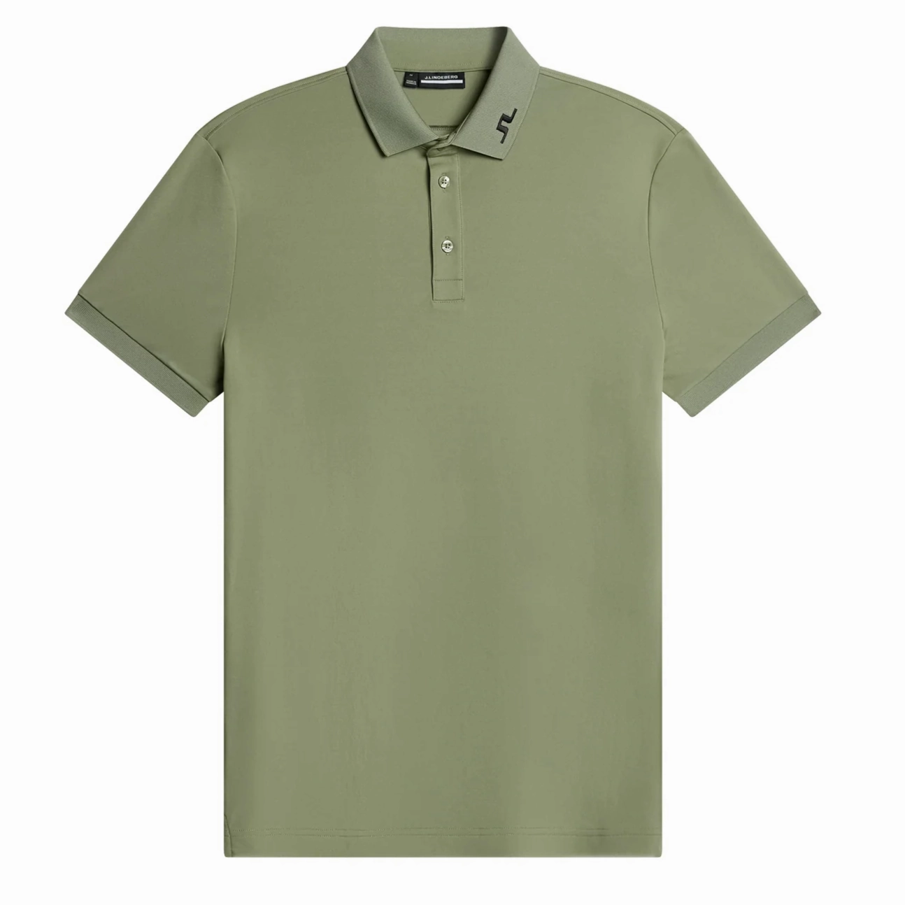 J.Lindeberg Mens Reg Fit KV Print Polo - TOUR GEO OLIVE J.Lindeberg Men's Apparel