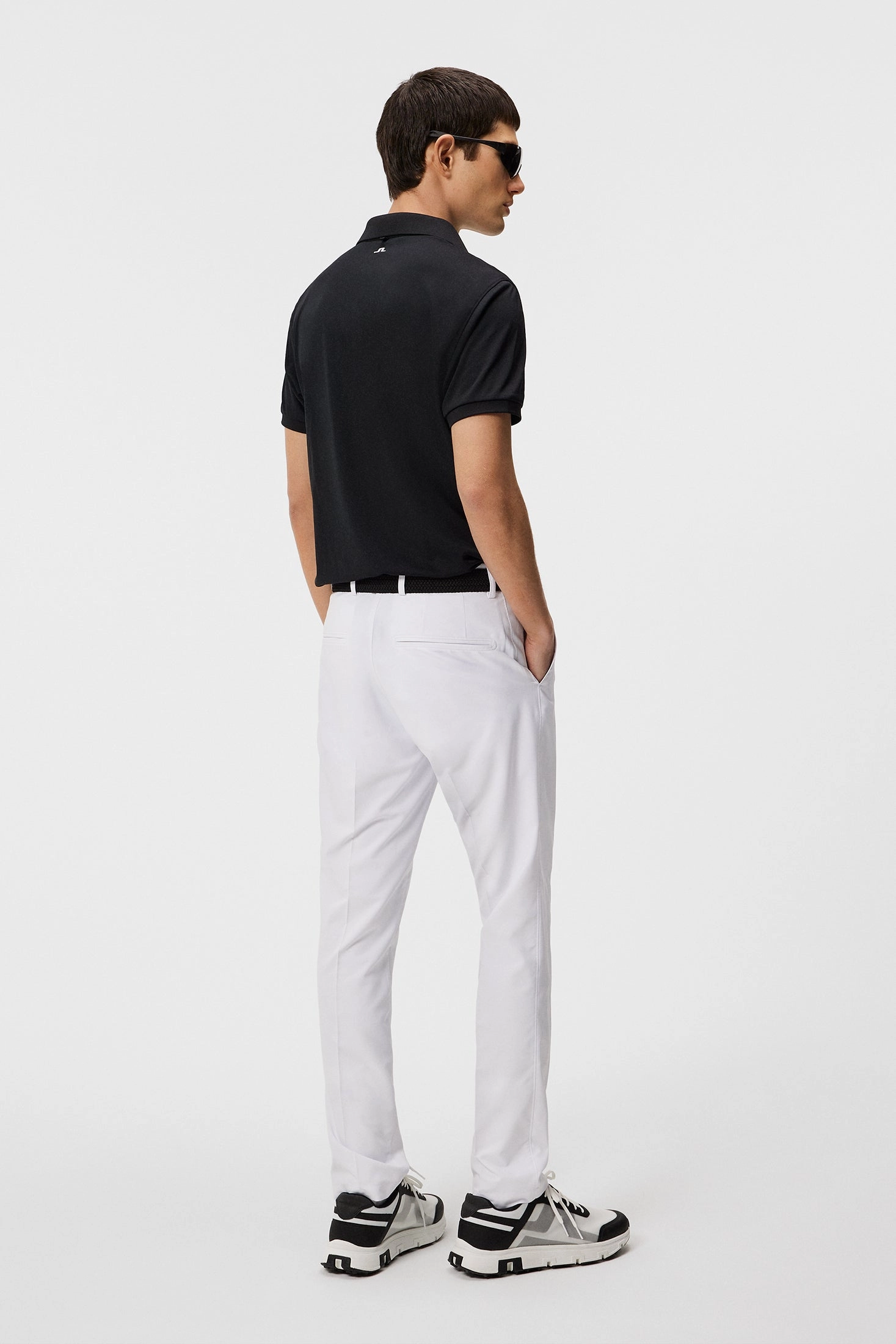 J.Lindeberg Mens Reg Fit TOUR TECH Polo - BLACK J.Lindeberg Men's Apparel