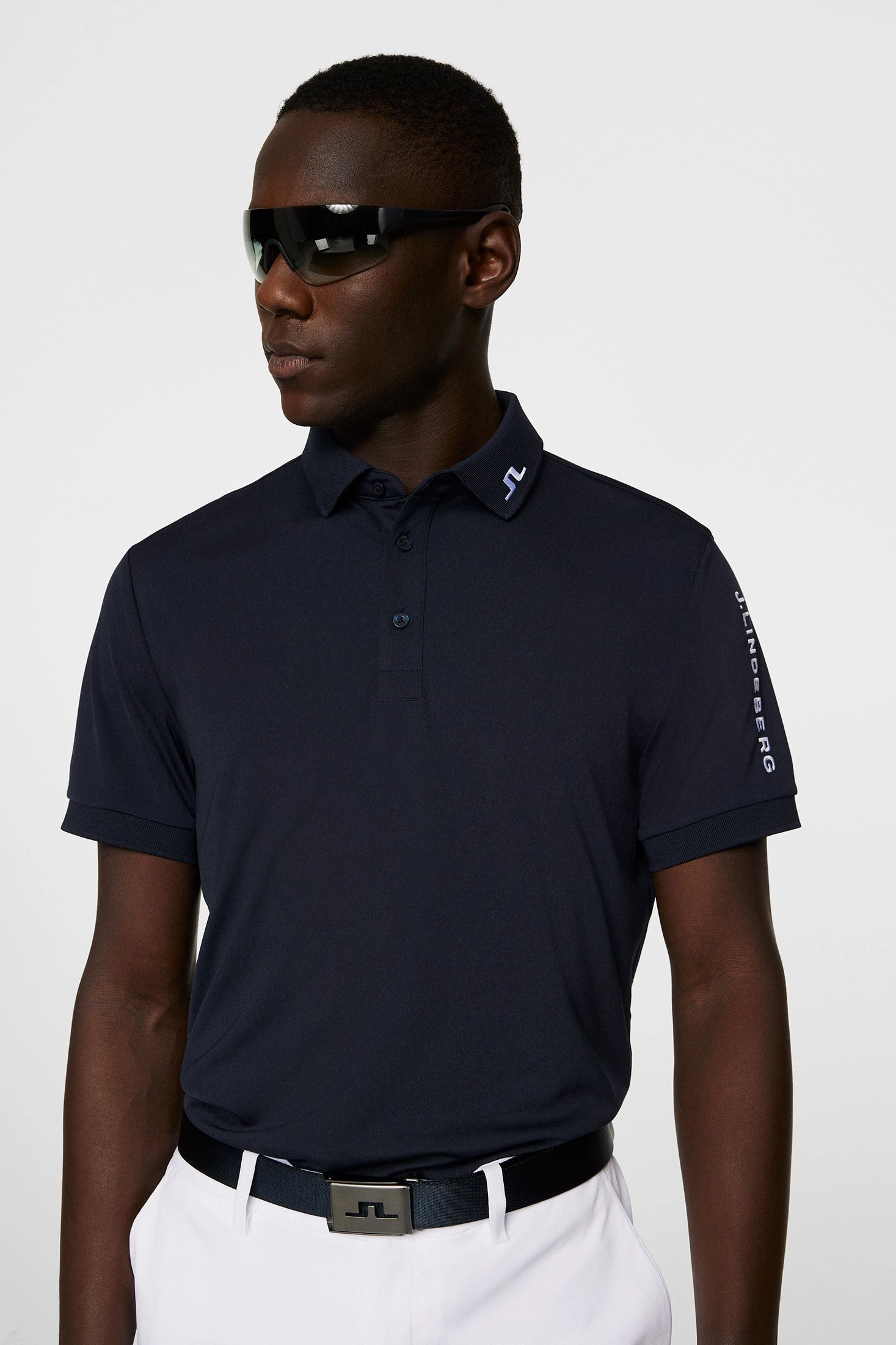 J.Lindeberg Mens Reg Fit TOUR TECH Polo - JL NAVY J.Lindeberg Men's Apparel