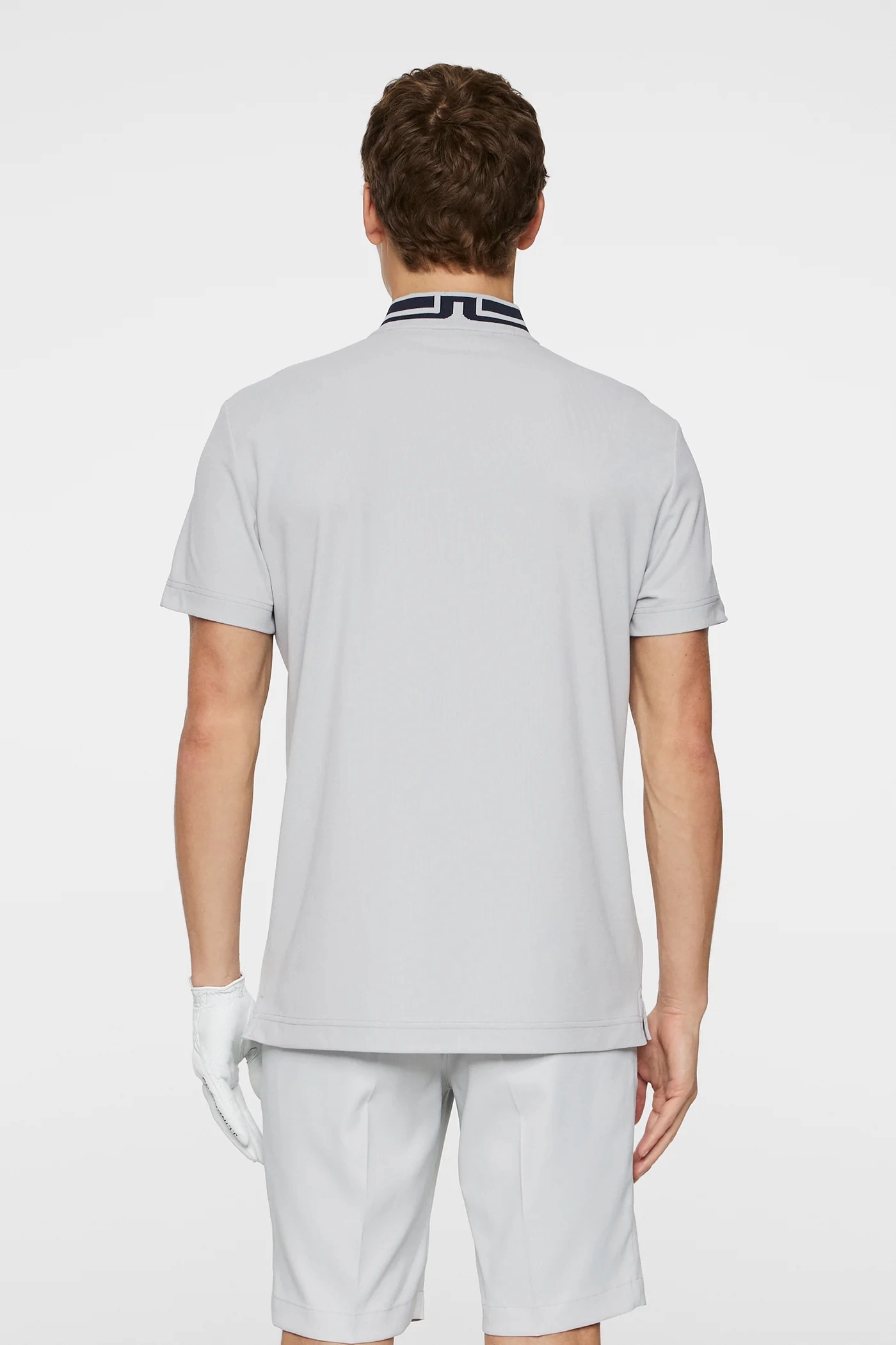 J.Lindeberg Mens Reg Fit TYSON Polo - HIGH RISE GREY J.Lindeberg Men's Apparel