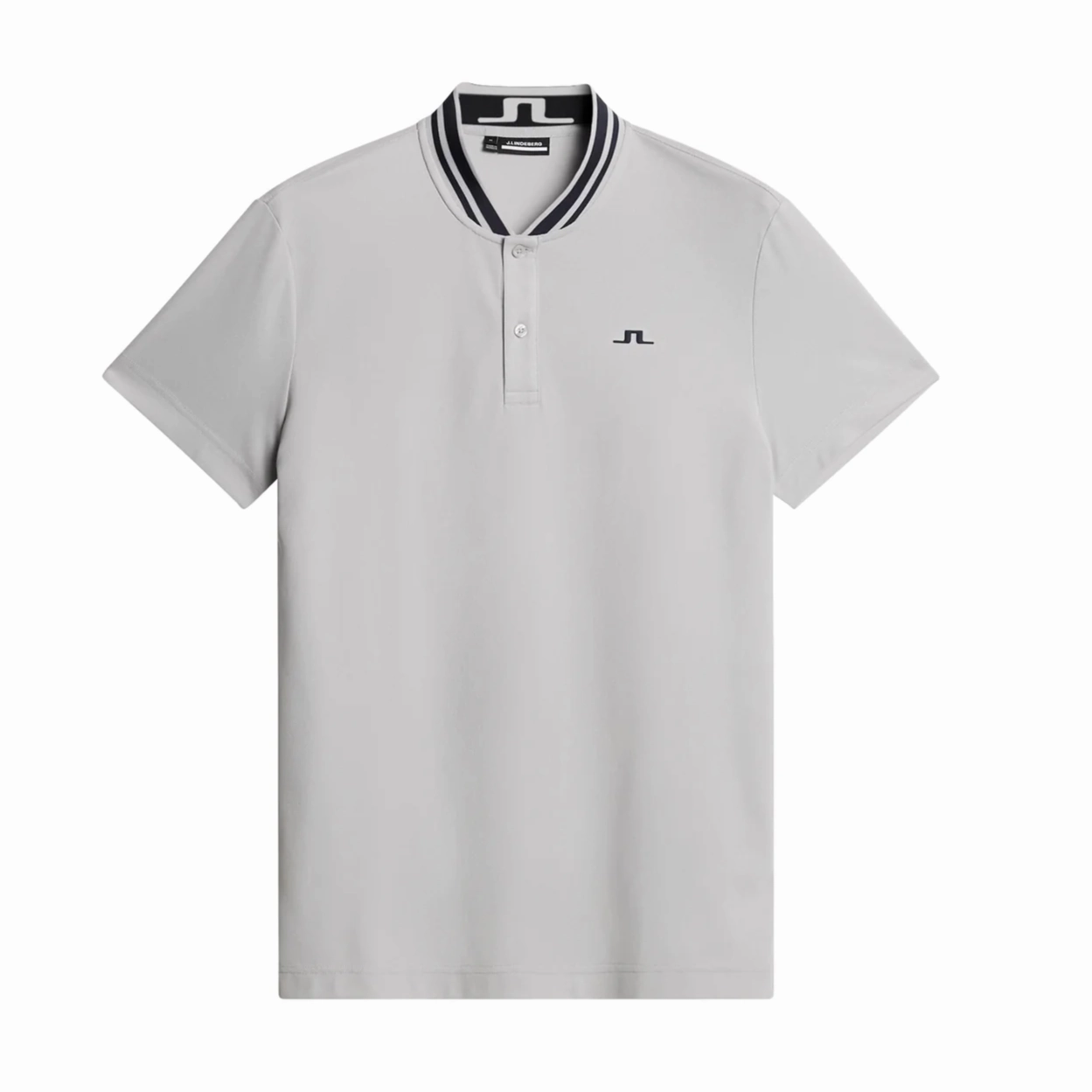 J.Lindeberg Mens Reg Fit TYSON Polo - HIGH RISE GREY J.Lindeberg men's golf clothing