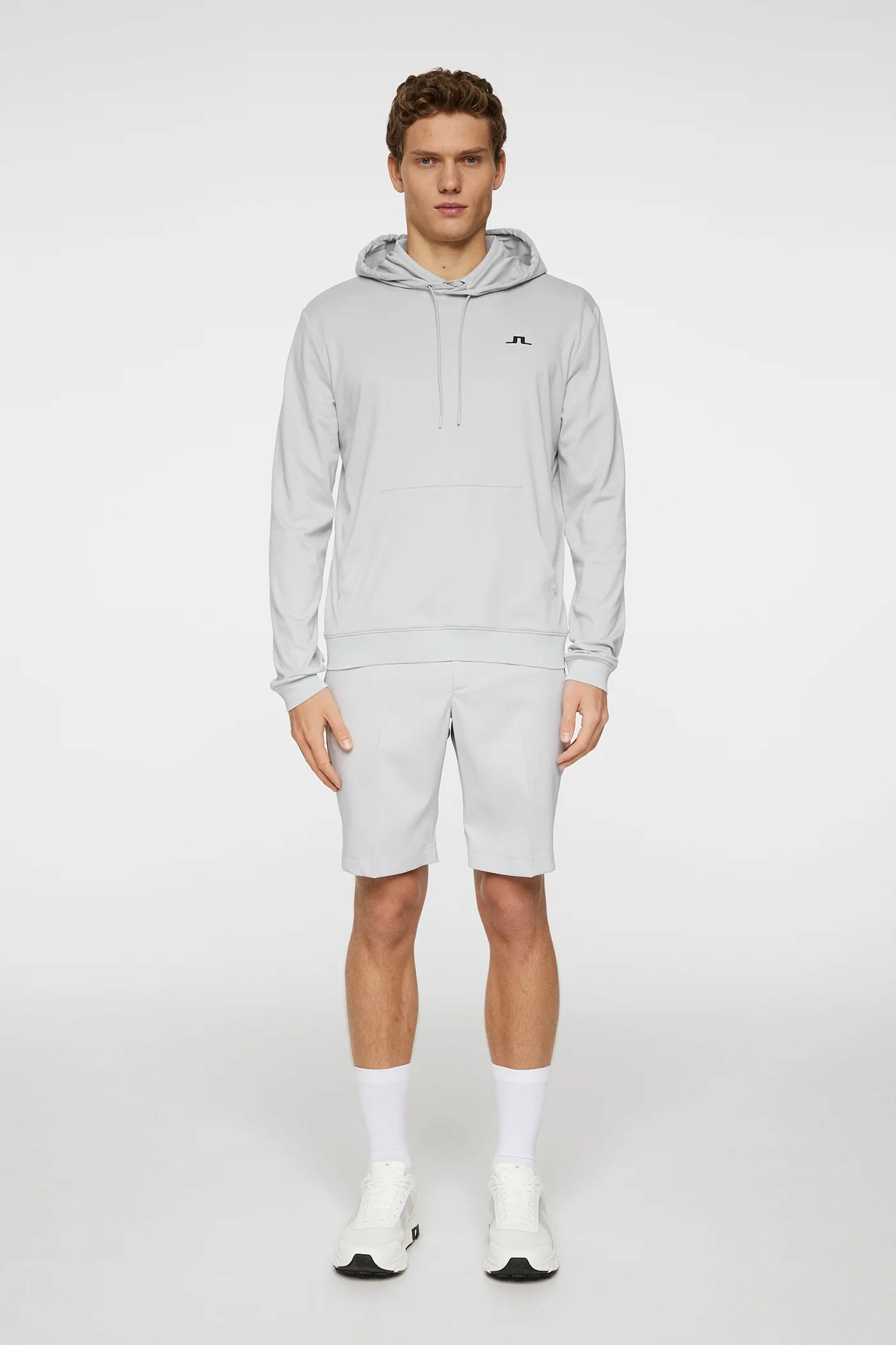 J.Lindeberg Mens ROLAND Hoodie - HIGH RISE J.Lindeberg Men's Apparel