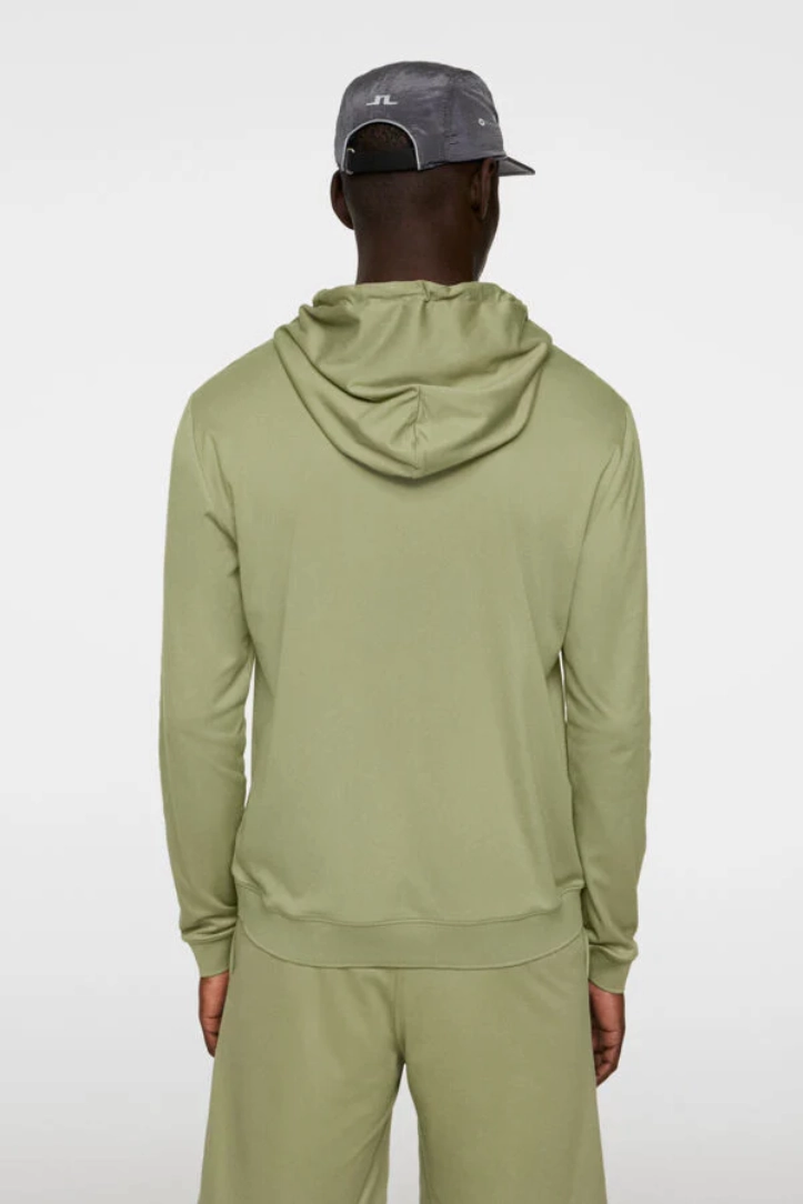 J.Lindeberg Mens ROLAND Hoodie - OIL GREEN J.Lindeberg Men's Apparel