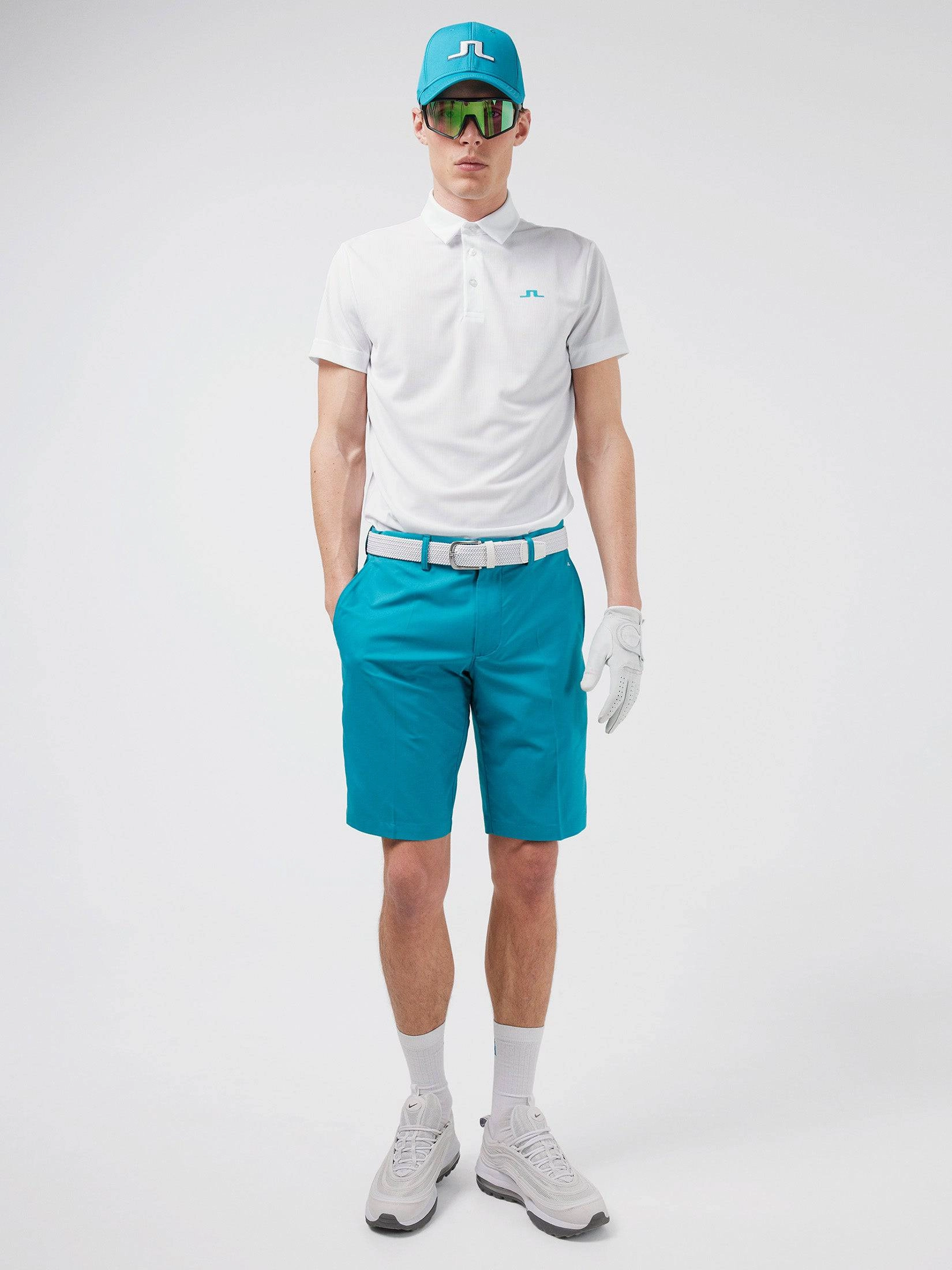 J.Lindeberg Mens Somle Golf Shorts - ENAMEL BLUE J.Lindeberg Men's Apparel