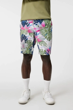 J.Lindeberg Mens Tim Print Shorts - Calypso Oil Green J.Lindeberg men's golf clothing