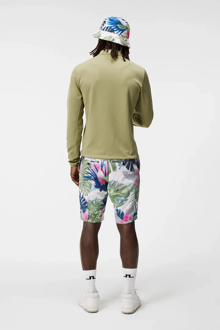 J.Lindeberg Mens Tim Print Shorts - Calypso Oil Green J.Lindeberg Men's Apparel