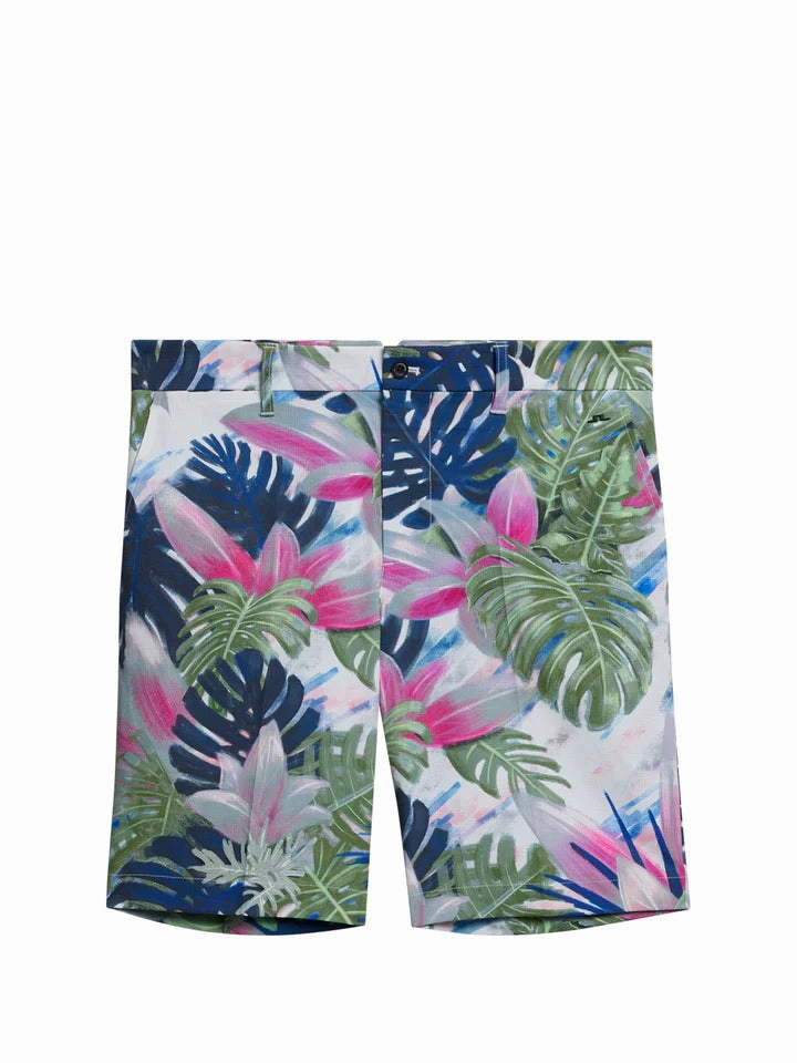 J.Lindeberg Mens Tim Print Shorts - Calypso Oil Green J.Lindeberg Men's Apparel