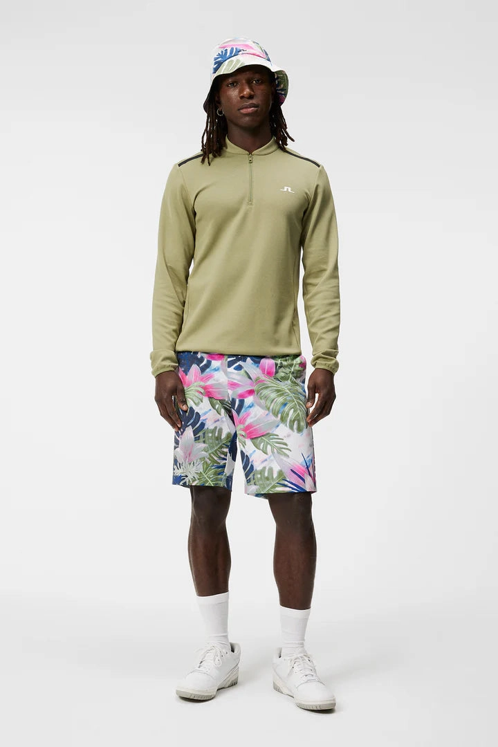J.Lindeberg Mens Tim Print Shorts - Calypso Oil Green J.Lindeberg Men's Apparel