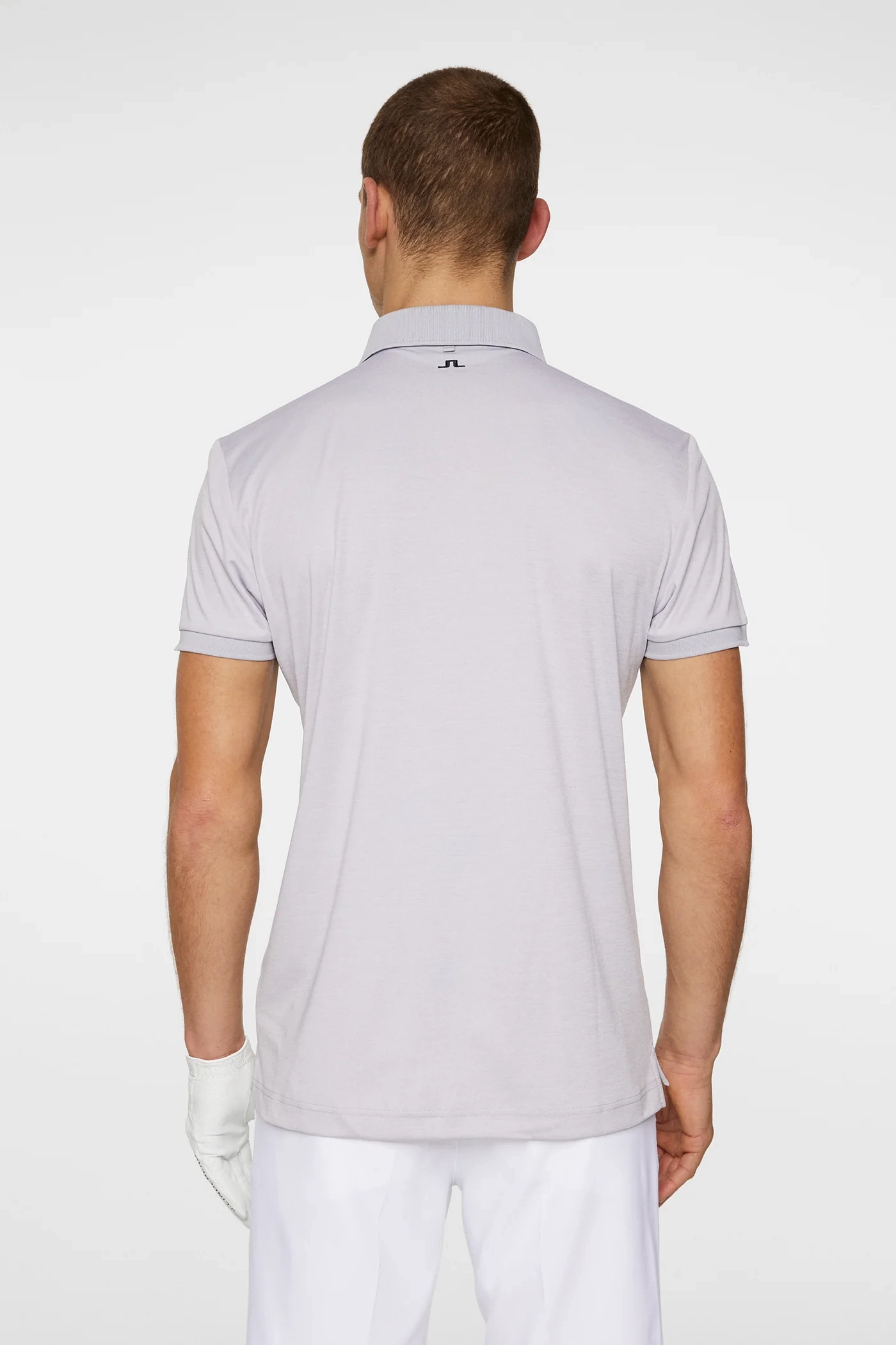 J.Lindeberg Mens TOUR TECH Polo - LIGHT GREY MELANGE J.Lindeberg Men's Apparel