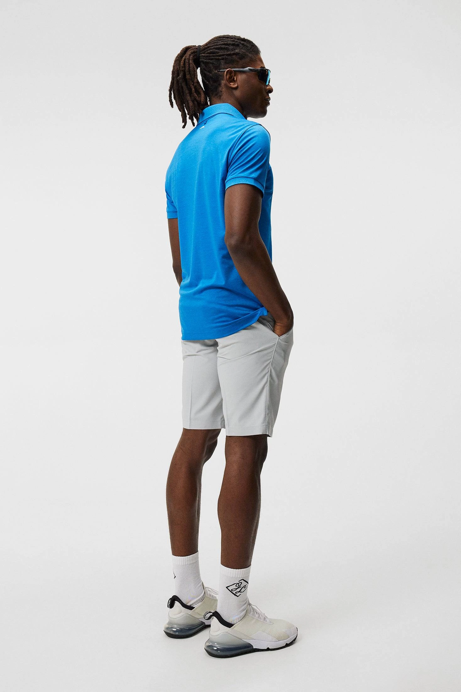 J.Lindeberg Mens Tour Tech Slim Fit Polo - LAPIS BLUE MELANGE J.Lindeberg Men's Apparel