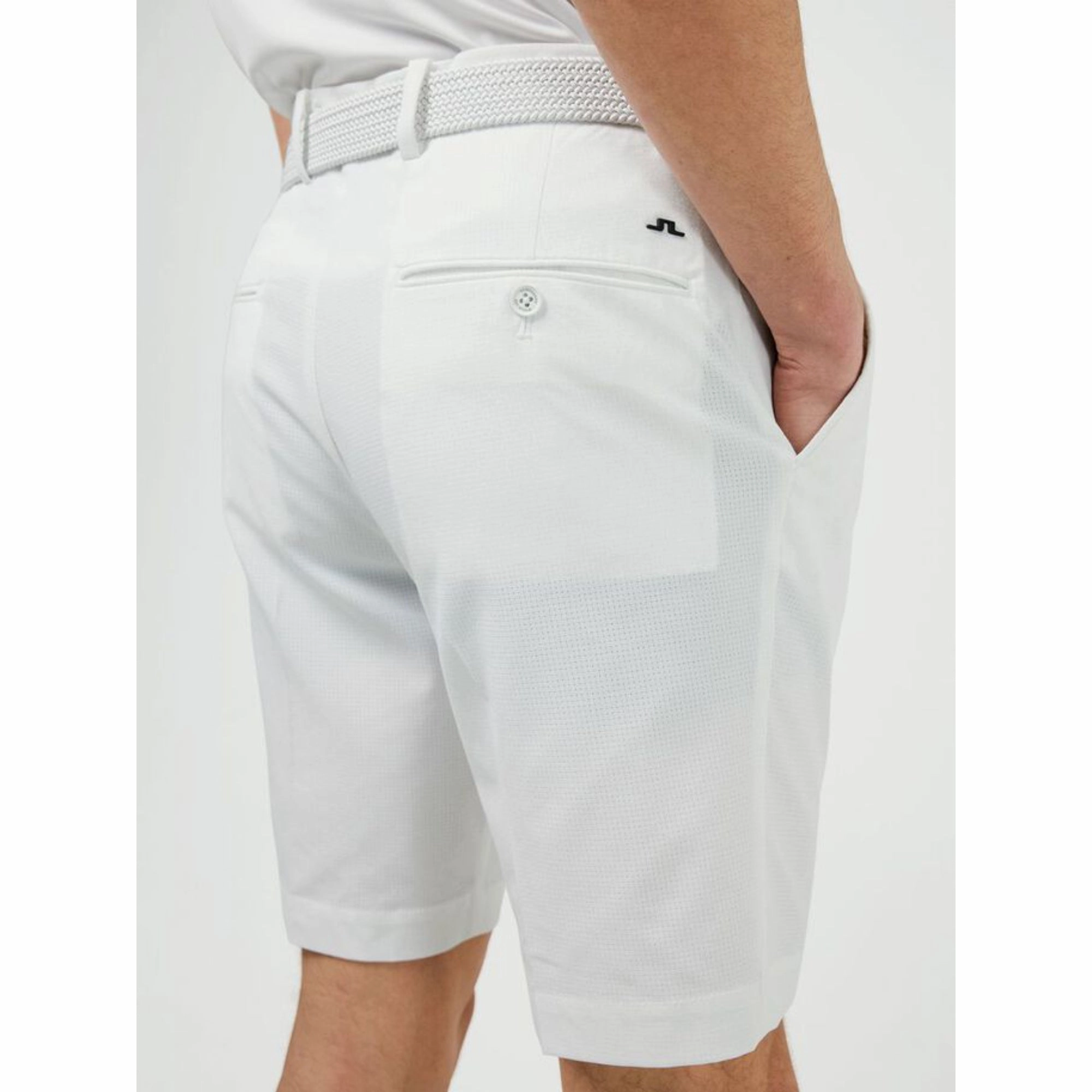 J.Lindeberg Mens Vent Golf Shorts - WHITE J.Lindeberg Men's Apparel