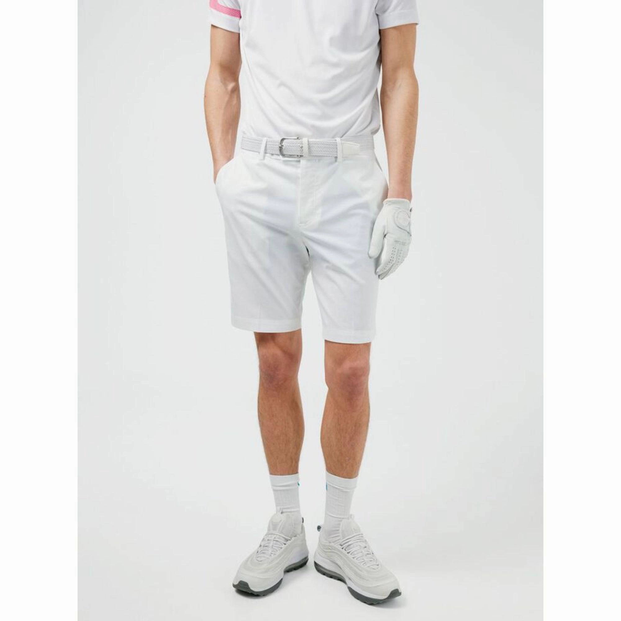 J.Lindeberg Mens Vent Golf Shorts - WHITE J.Lindeberg men's golf clothing