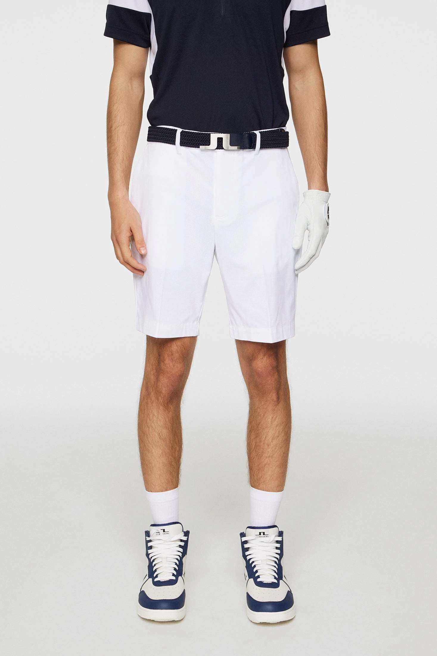 J.Lindeberg Mens Vent Golf Shorts - WHITE J.Lindeberg Men's Apparel