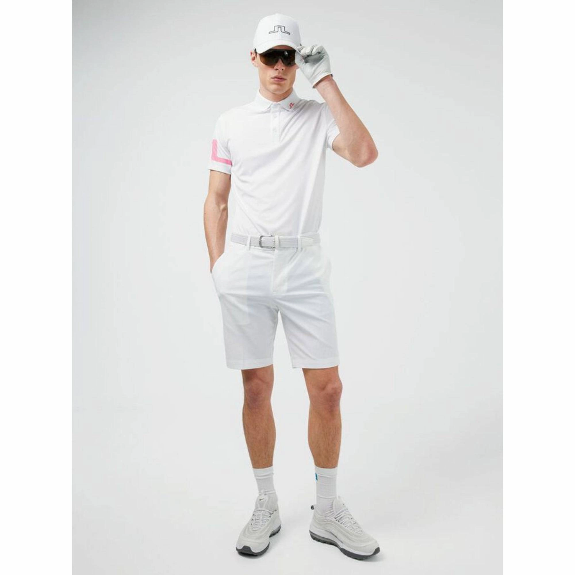 J.Lindeberg Mens Vent Golf Shorts - WHITE J.Lindeberg Men's Apparel