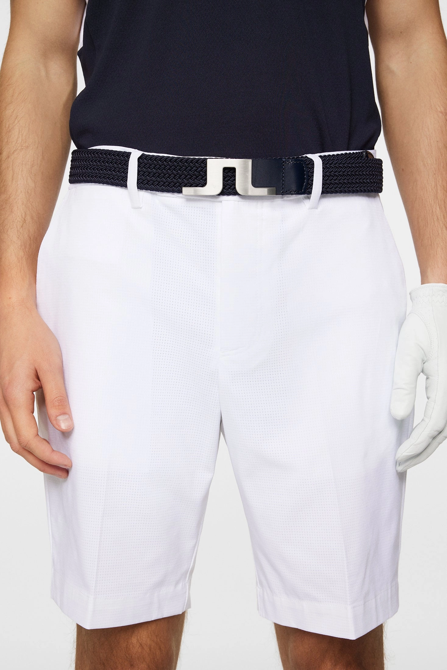 J.Lindeberg Mens Vent Golf Shorts - WHITE J.Lindeberg Men's Apparel