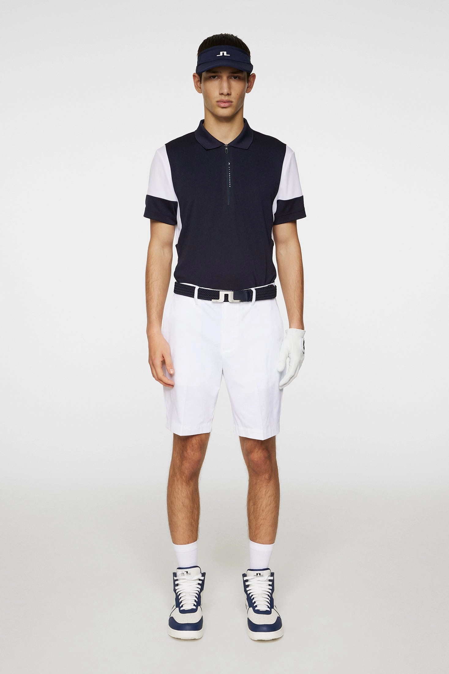 J.Lindeberg Mens Vent Golf Shorts - WHITE J.Lindeberg Men's Apparel