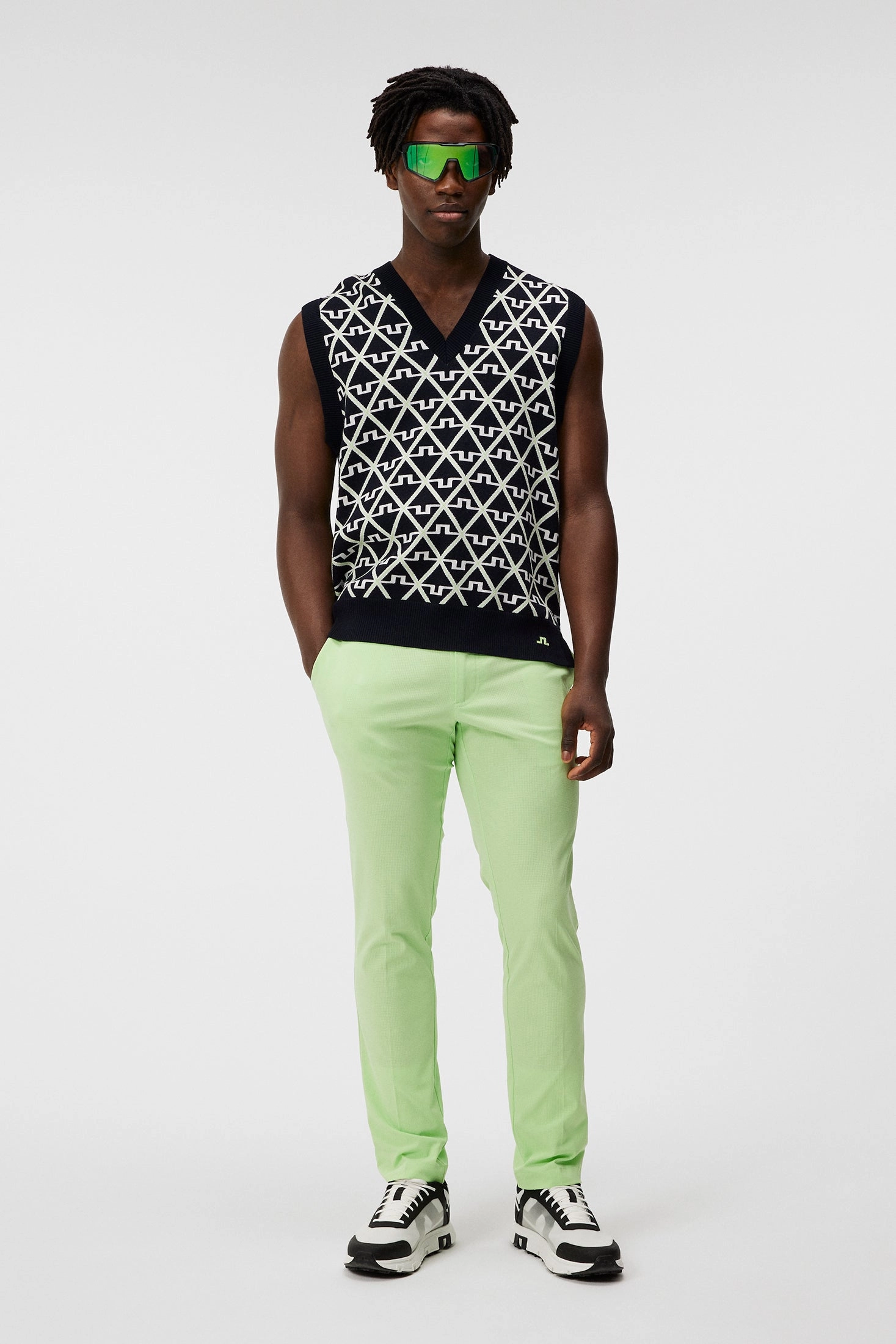 J.Lindeberg Mens Vent Pant - Paradise Green J.Lindeberg Men's Apparel