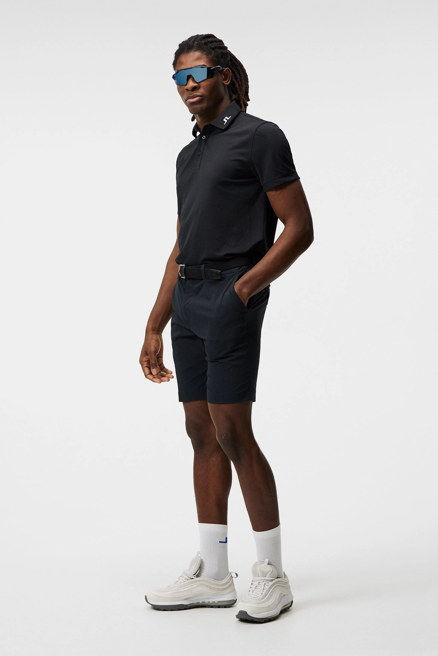 J.Lindeberg Mens Vent Tight Golf Shorts - BLACK J.Lindeberg Men's Apparel