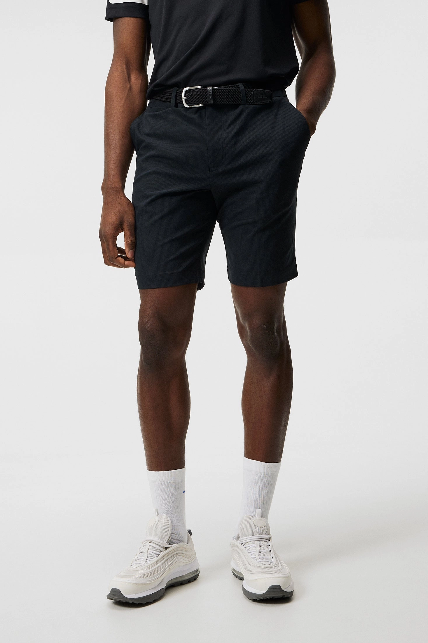 J.Lindeberg Mens Vent Tight Golf Shorts - BLACK J.Lindeberg Men's Apparel