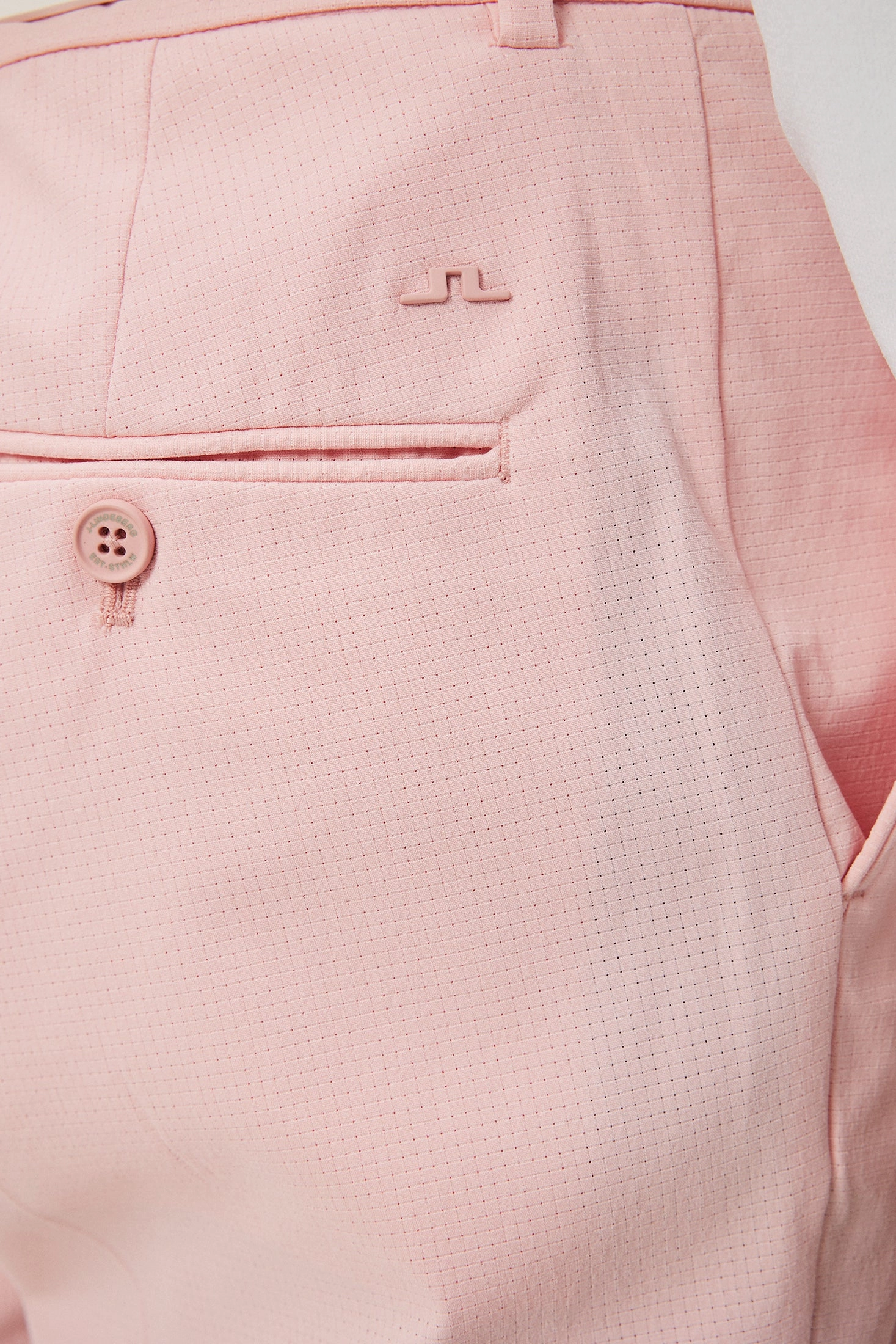 J.Lindeberg Mens Vent Tight Shorts - Powder Pink J.Lindeberg Men's Apparel
