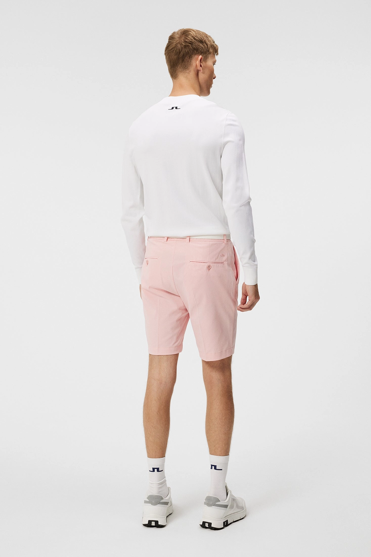 J.Lindeberg Mens Vent Tight Shorts - Powder Pink J.Lindeberg Men's Apparel