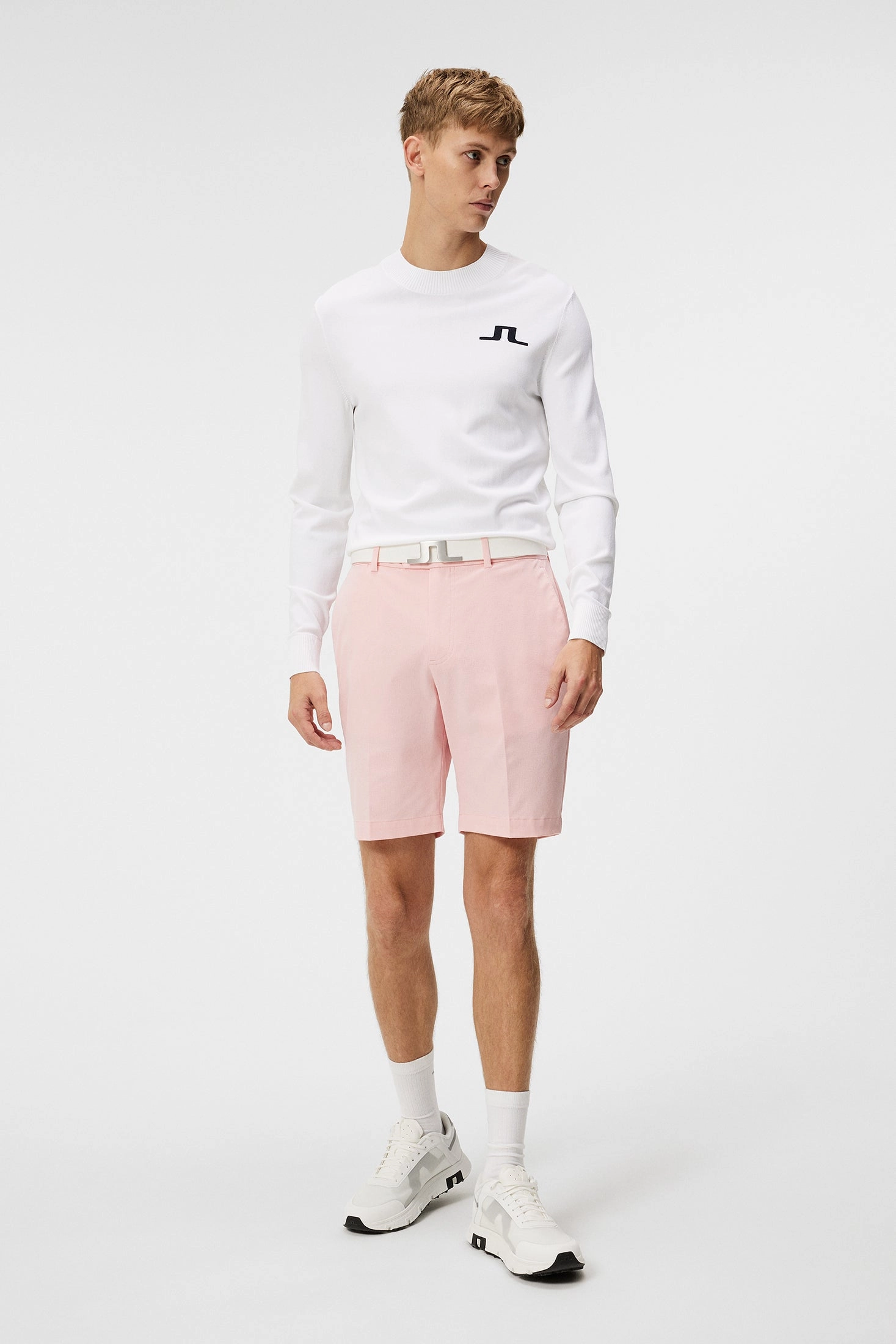 J.Lindeberg Mens Vent Tight Shorts - Powder Pink J.Lindeberg Men's Apparel