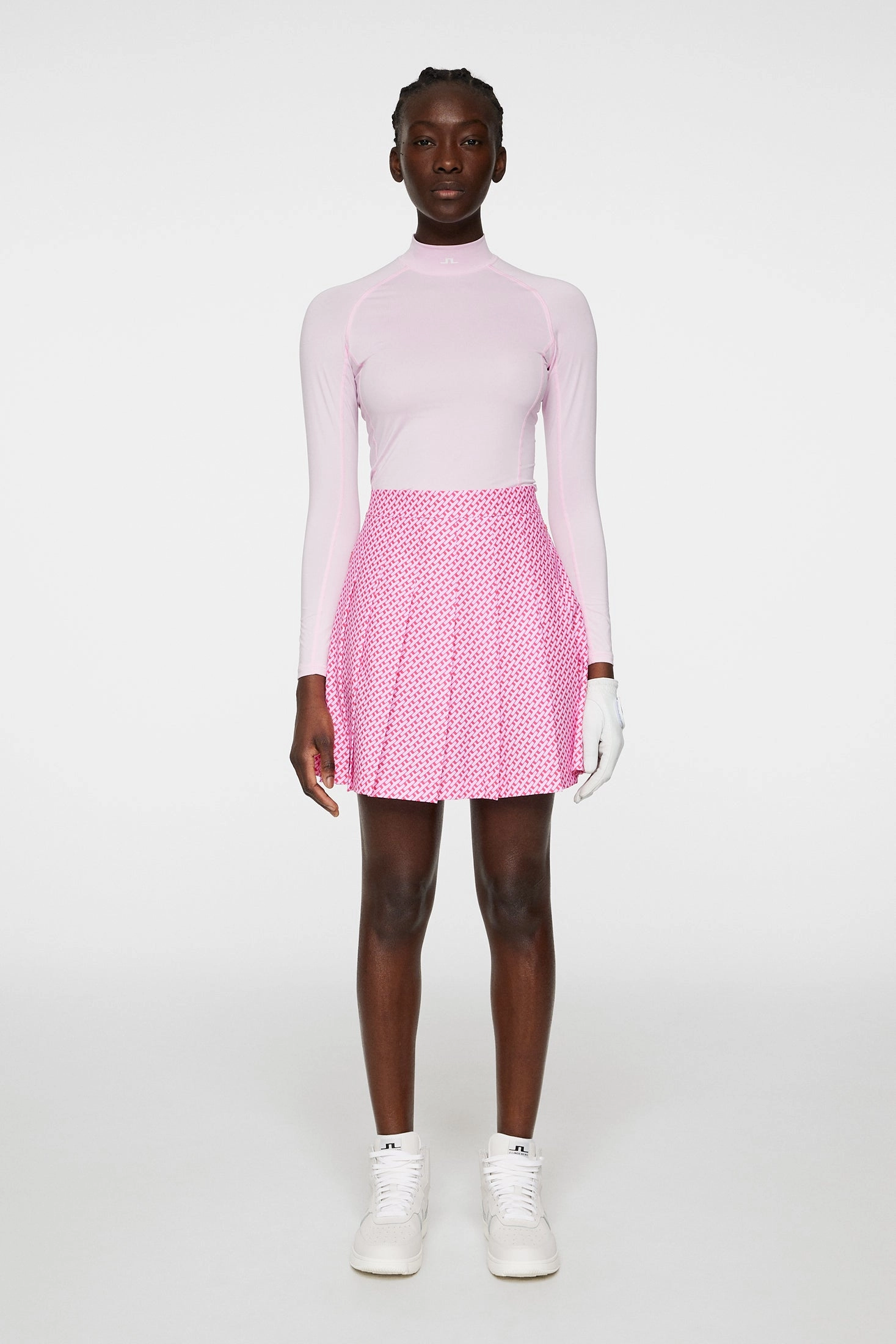 J.Lindeberg Women's ADINA Print Skirt - TOUR GEO PINK J.Lindeberg Men's Apparel