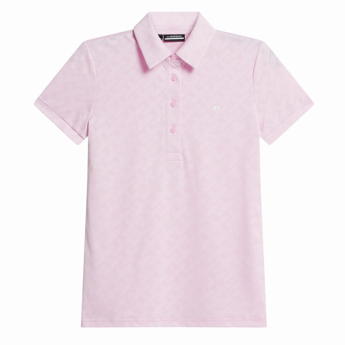 J.Lindeberg Women's ALAYA Jacquard Polo - NOSEGAY PINK J.Lindeberg Men's Apparel