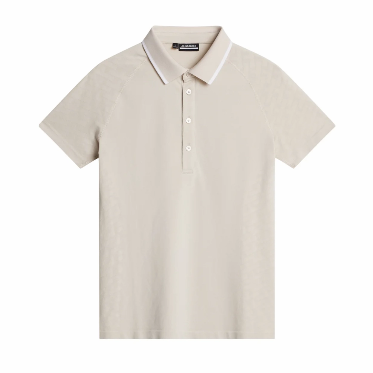 J.Lindeberg Women's BAILEY Seamless Polo - TOUR JACQUARD MOONBEAM J.Lindeberg Men's Apparel