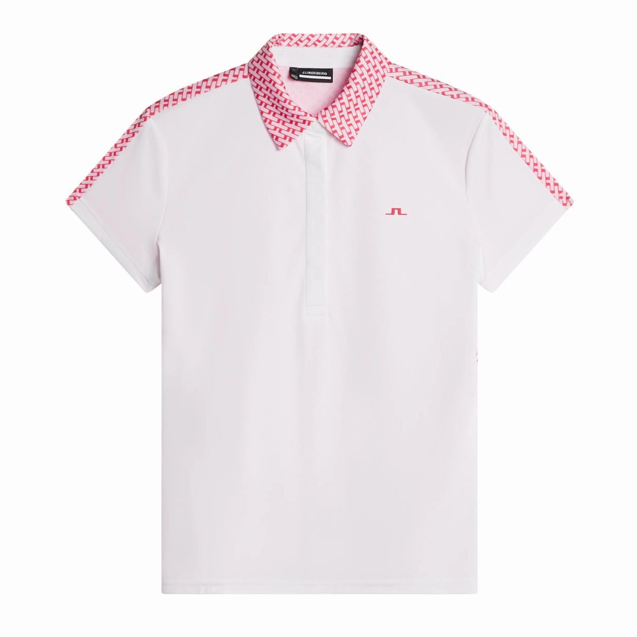J.Lindeberg Women's CARA Print Polo - WHITE J.Lindeberg Men's Apparel