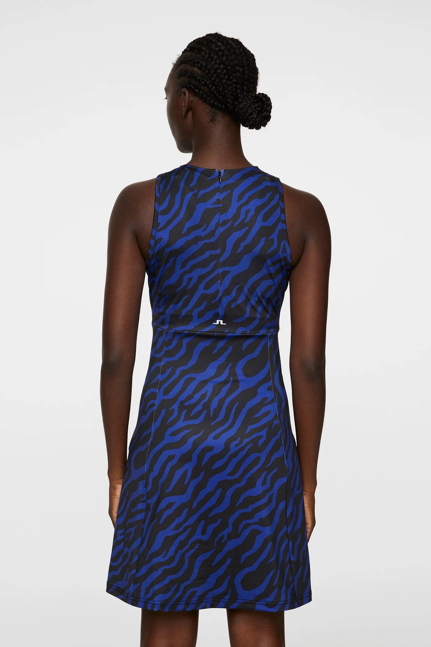 J.Lindeberg Women's CORA PRINT Dress - TOUR TIGER CLEMATIS BLUE J.Lindeberg Men's Apparel