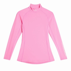 J.Lindeberg Women's ELLA Compression Top - EOSINE PINK J.Lindeberg men's golf clothing