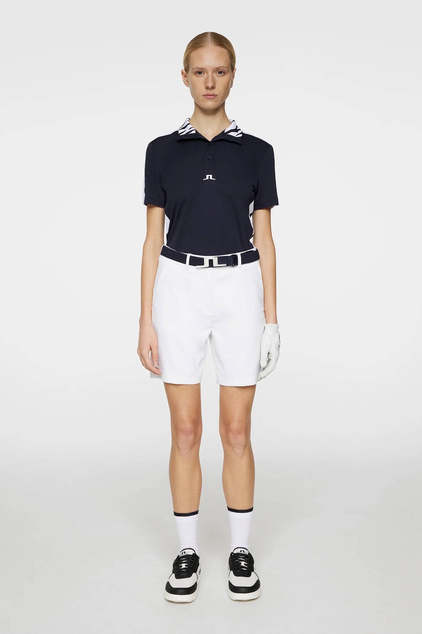 J.Lindeberg Women's Gwen Long Shorts - WHITE J.Lindeberg Men's Apparel