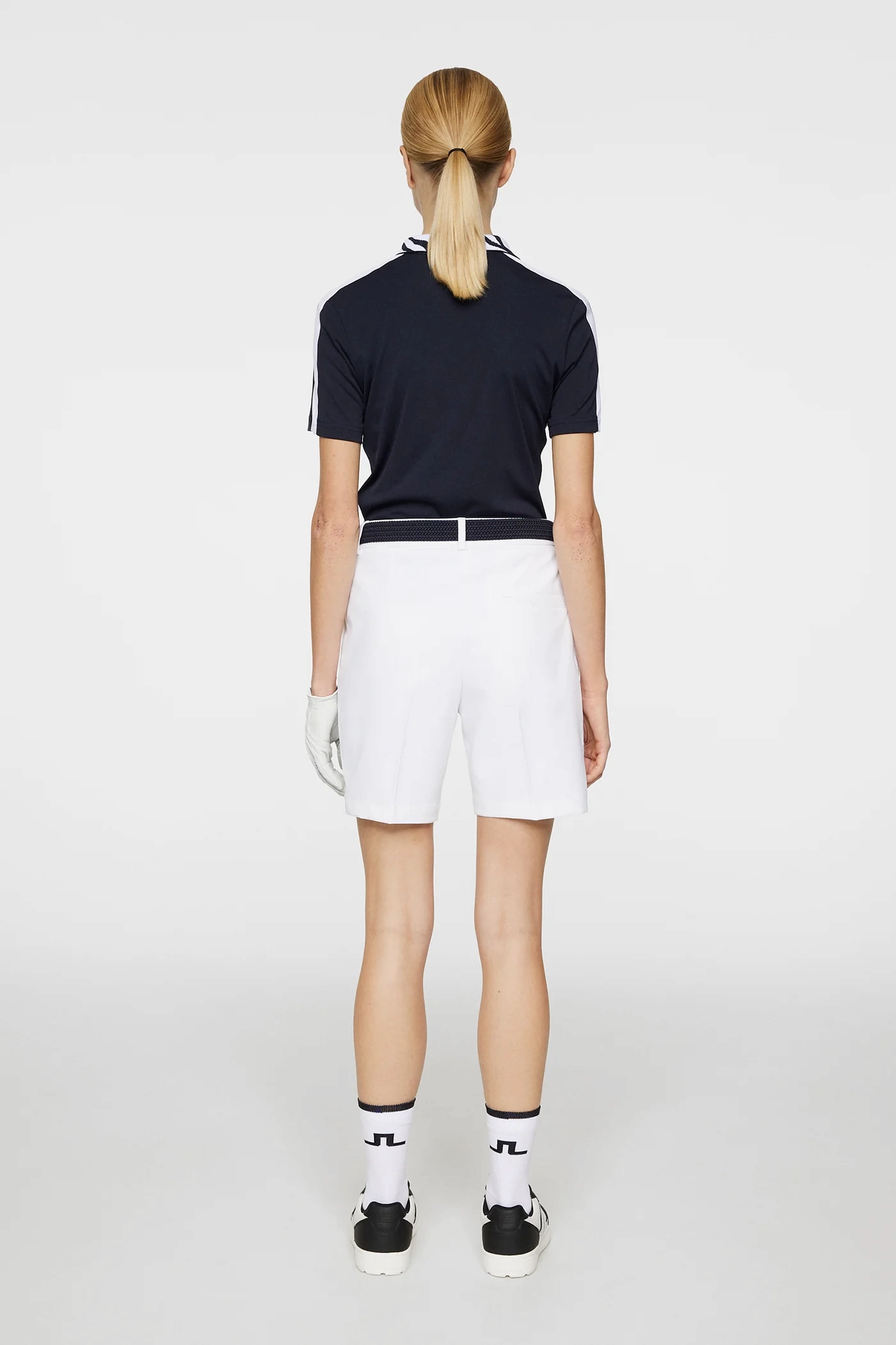 J.Lindeberg Women's Gwen Long Shorts - WHITE J.Lindeberg Men's Apparel