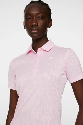 J.Lindeberg Women's IZARA Polo - NOSEGAY PINK J.Lindeberg men's golf clothing