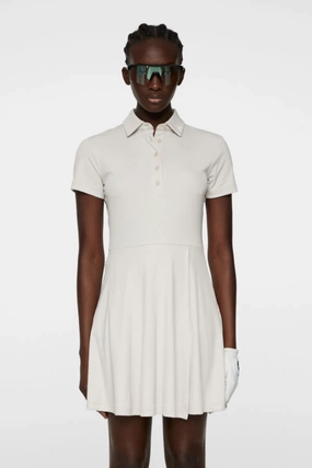 J.Lindeberg Women's JANNA Dress - MOONBEAM J.Lindeberg men's golf clothing