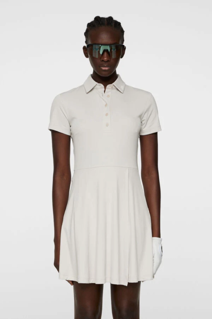 J.Lindeberg Women's JANNA Dress - MOONBEAM J.Lindeberg men's golf clothing