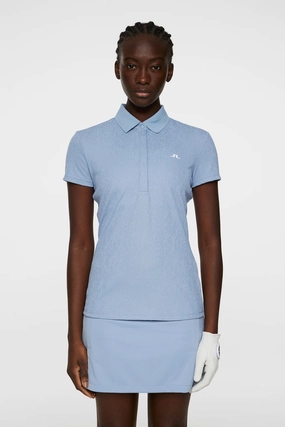 J.Lindeberg Women's KARLIE Polo - RAIN WASHED J.Lindeberg men's golf clothing